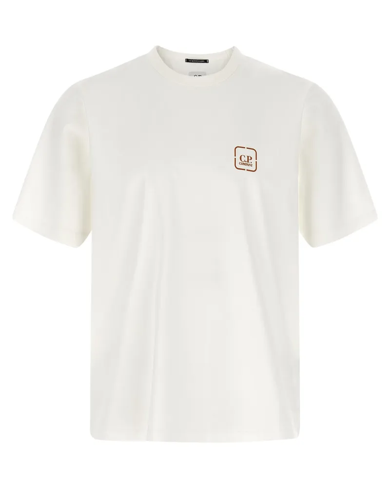 C.P. Company C.P. Firma doppelseitig Druck -T -Shirt White