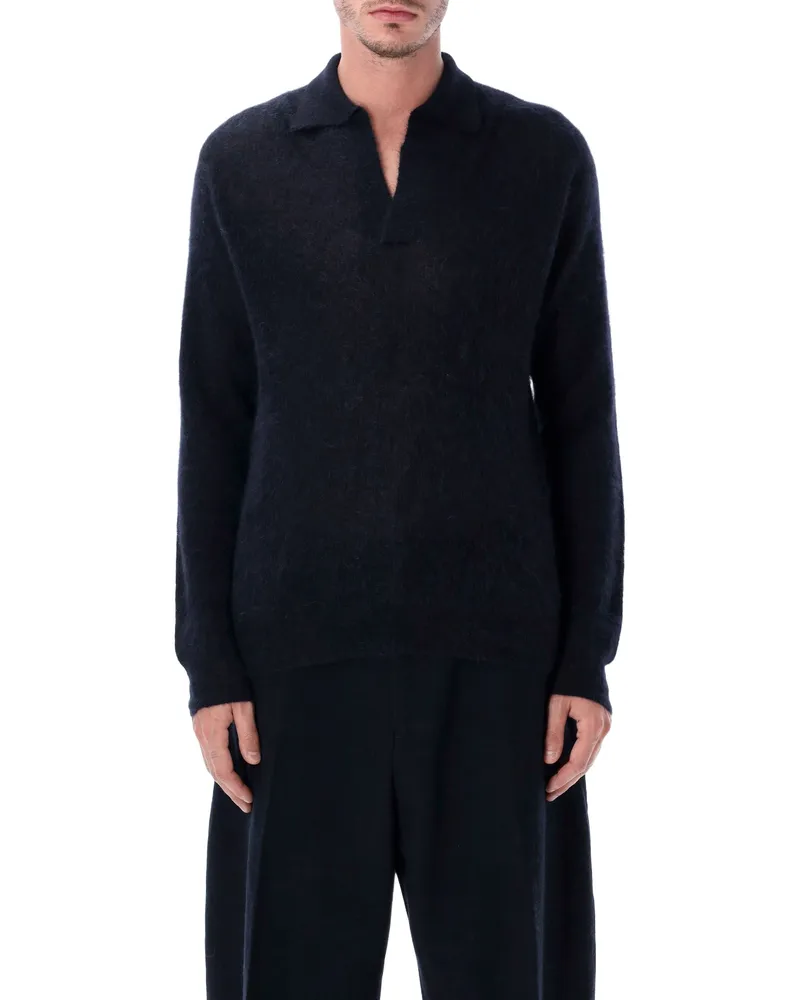 AURALEE Pullover Blau Blue