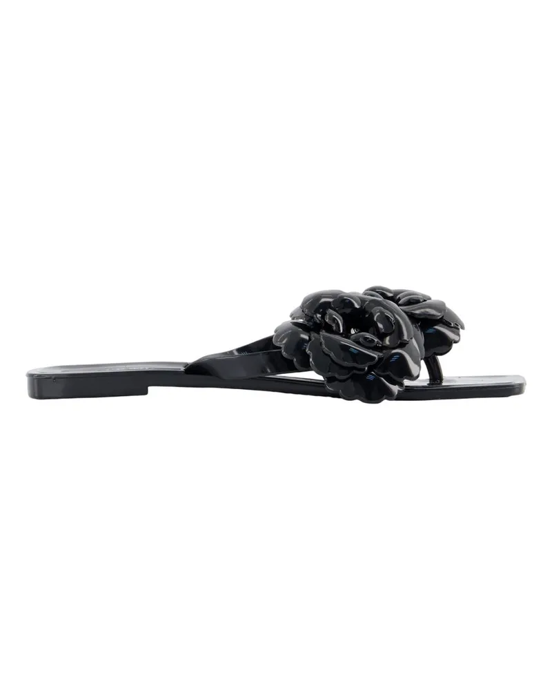 COPERNI Silikon-Blumensandalen  Synthetik Schwarz Black