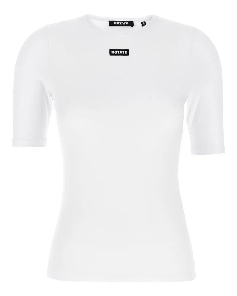 ROTATE Birger Christensen Drehen Sie Birger Christensen 'Kurzarm' T -Shirt White