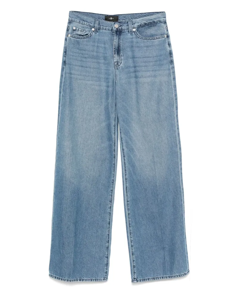 Seven7 Sieben LOTTA Wide -Bein -Denim -Jeans Blue