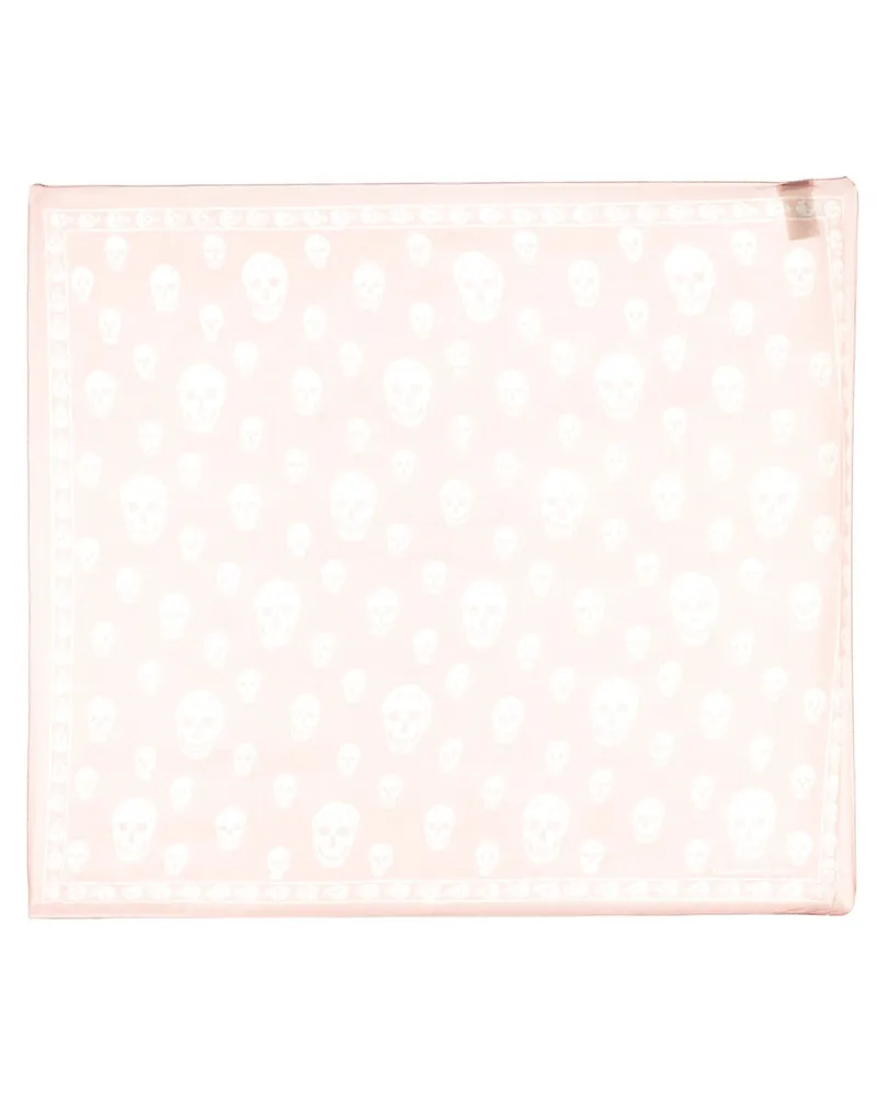 Alexander McQueen Classic Skull Schal Pink