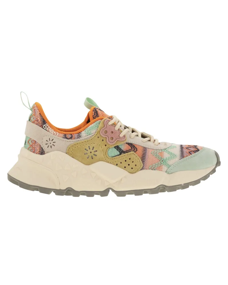 Flower MOUNTAIN Kotetsu -Turnschuhe in Wildleder und technischem Stoff Water