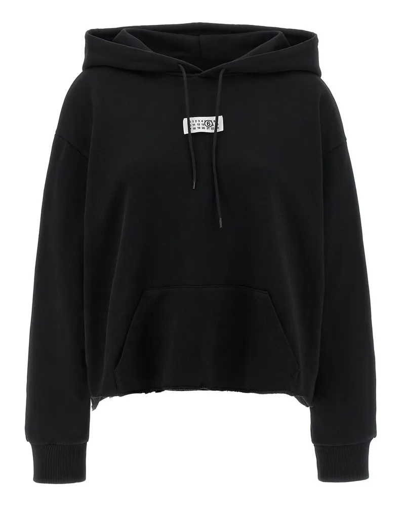Maison Margiela numerischer Signature MM6' Hoodie Black