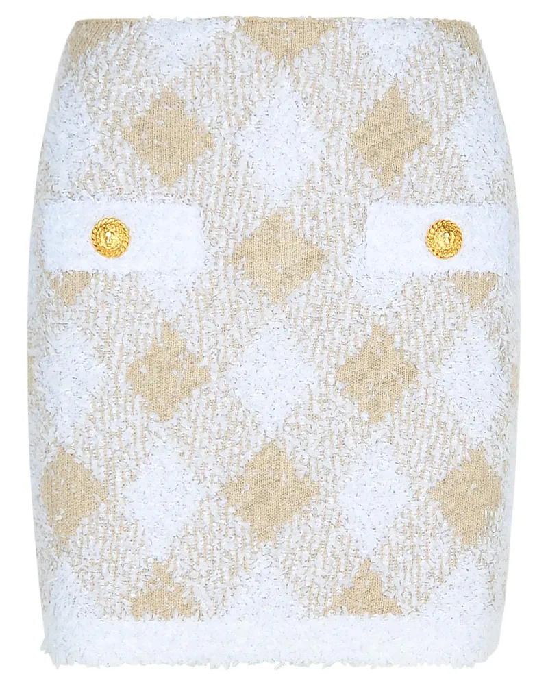Balmain Beige Polyamid Mischrock Beige