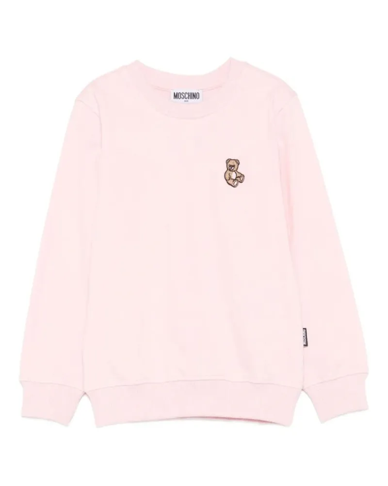 Moschino Sweatshirt mit Logo Pink