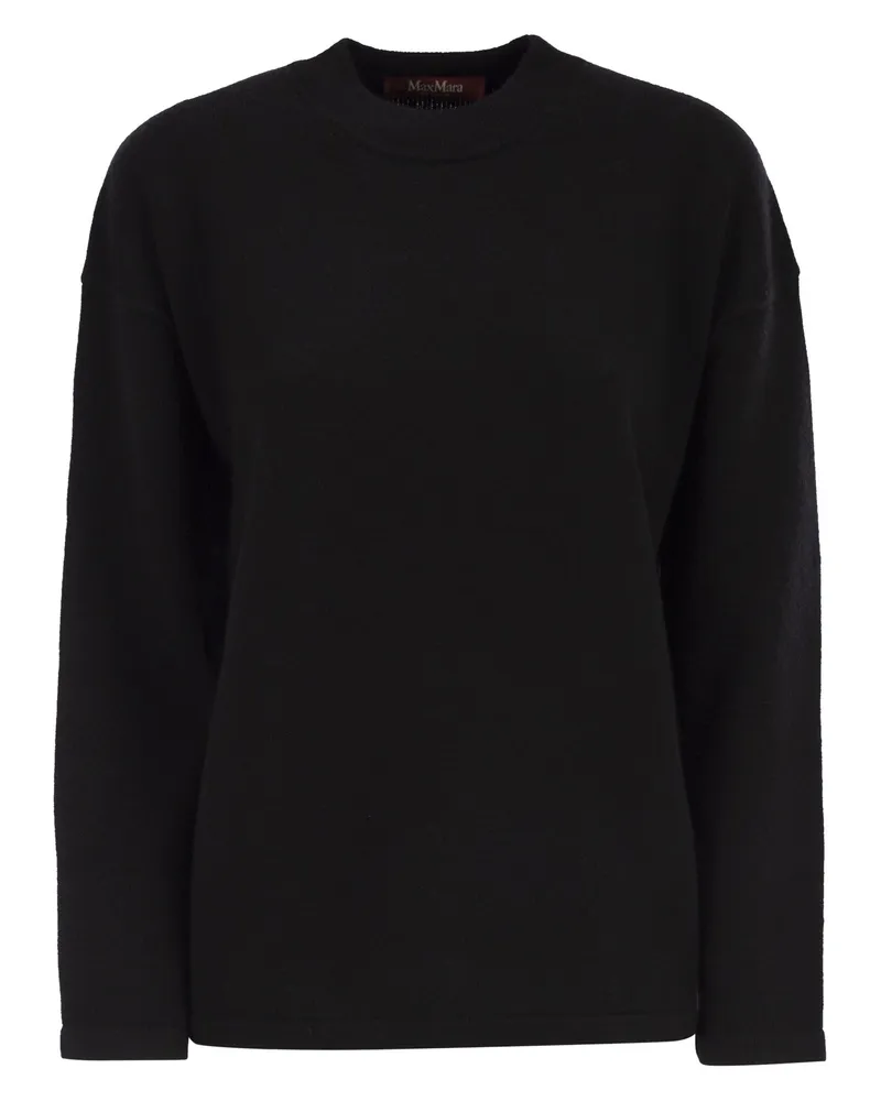 Max Mara Pisano Wolle und Kaschmir -Strick -Jumper Black