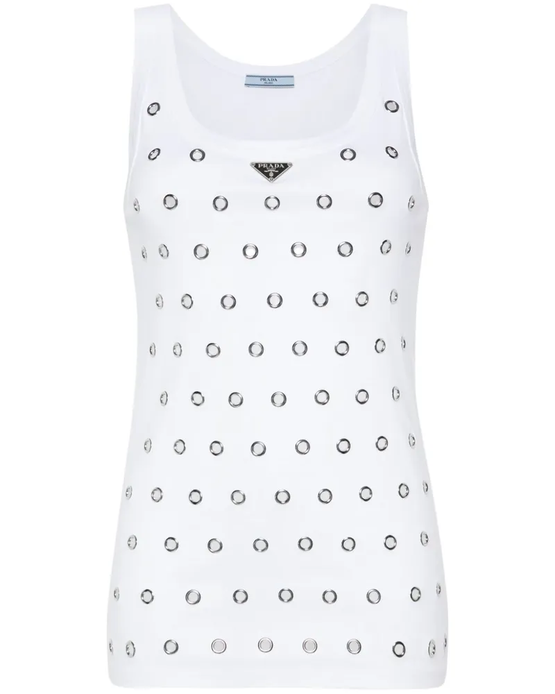Prada Baumwoll -Tanktop White