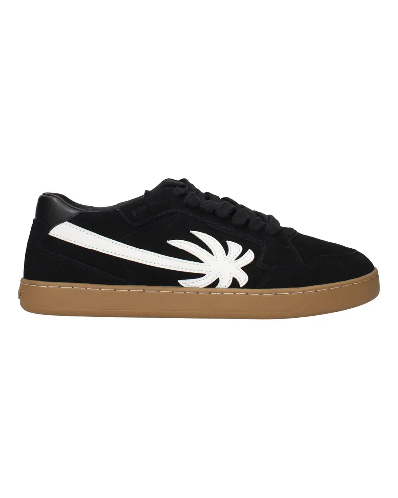 Palm Angels Herrens Wildleder-Sneaker Schwarz/Weiß -