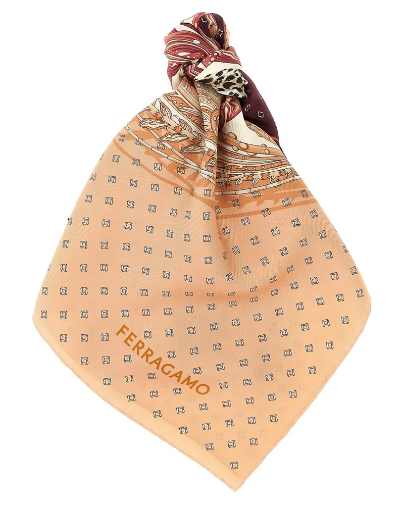 Ferragamo Madras' Druckschal Multicolor