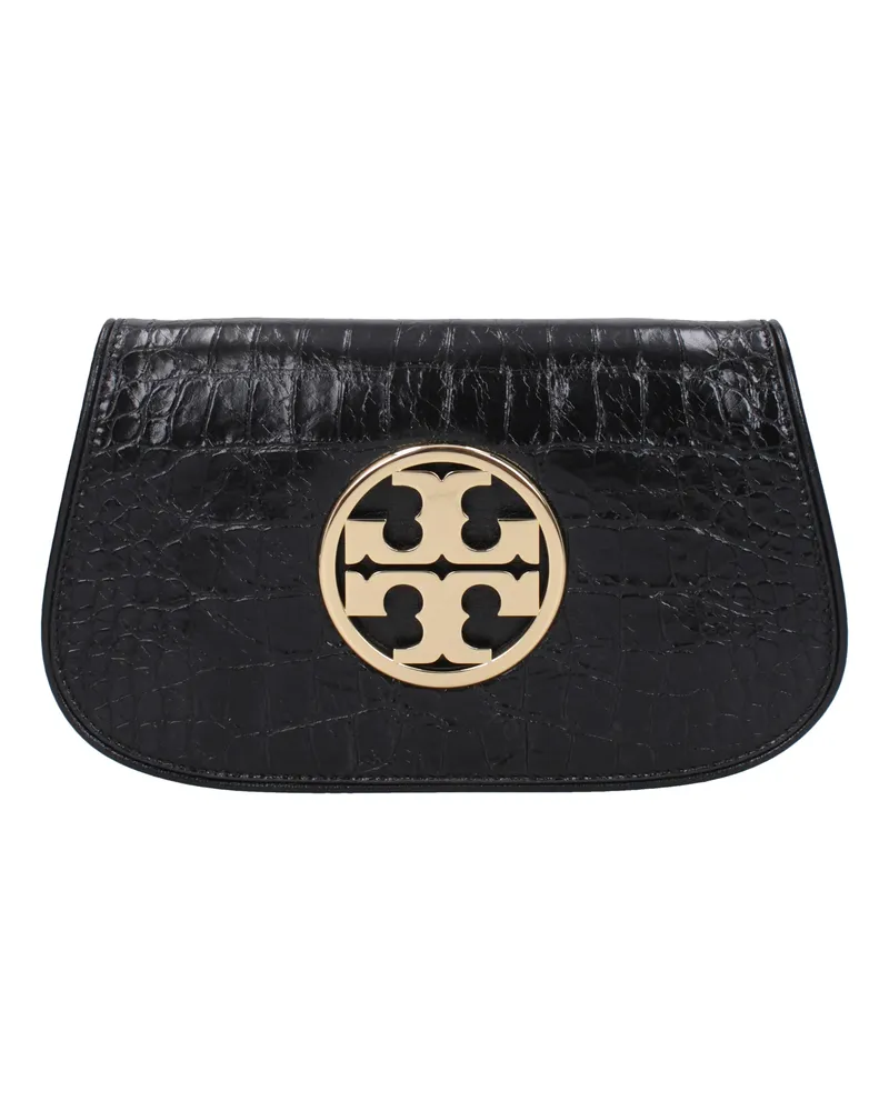 Tory Burch Reva Pochette Damens Leder Schwarz -
