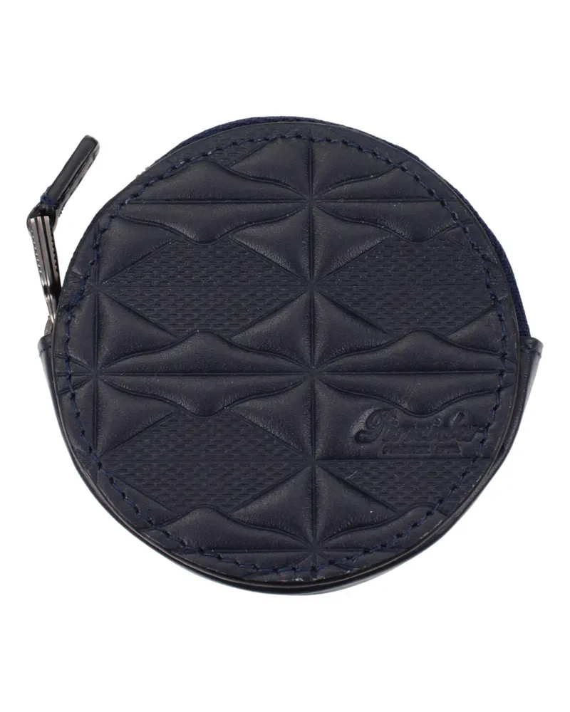 Pineider Herrens Blaue Lederbrieftasche -
