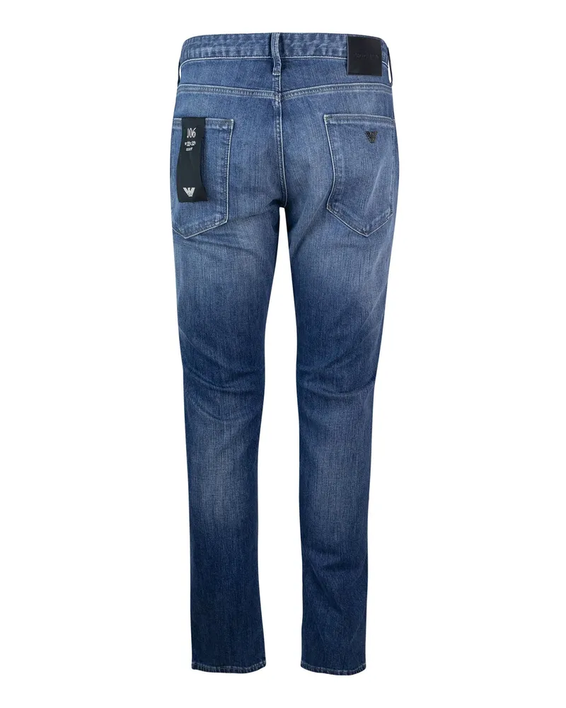 Emporio Armani Jeans Slim Fit in Denim Blu Blue