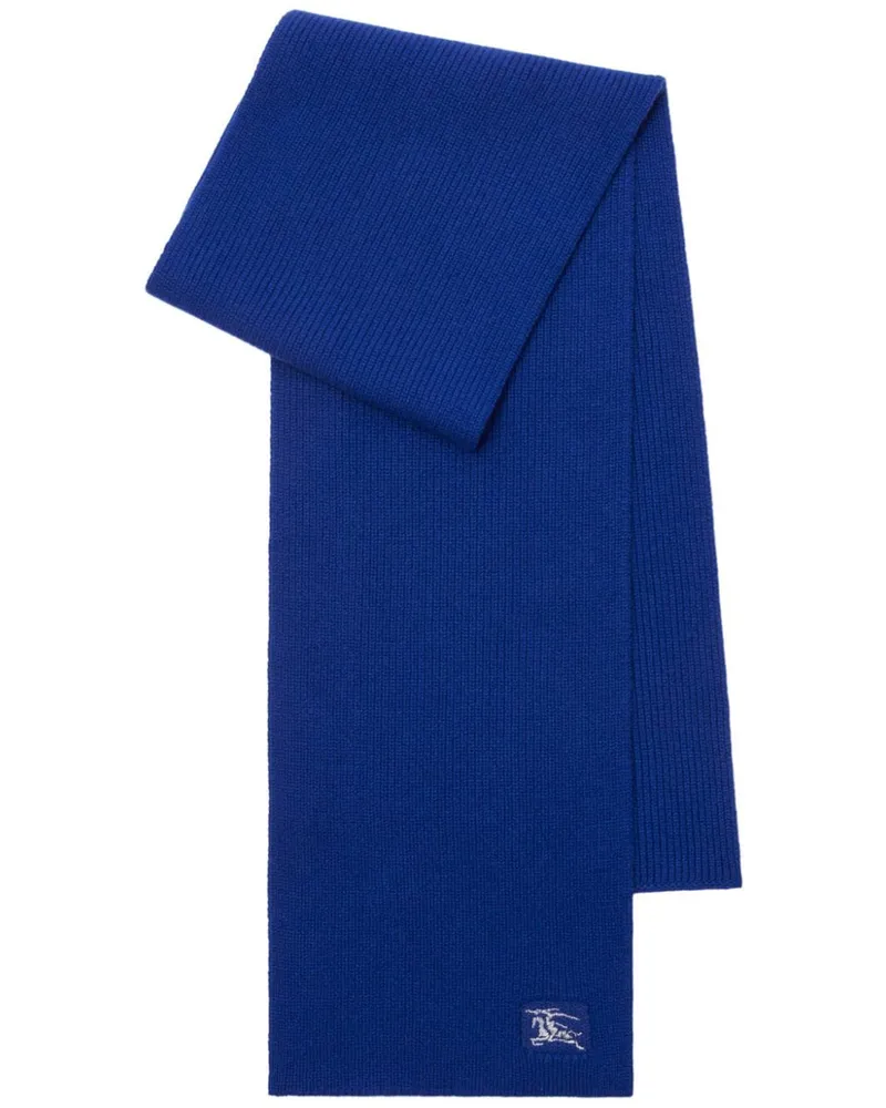 Burberry gerippter Schal Blue