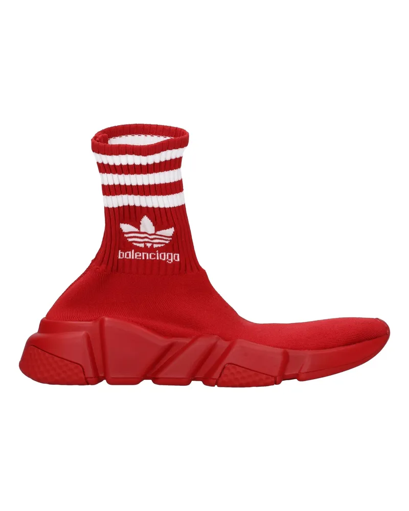 Balenciaga Turnschuhe Adidas Speed Damens Stoff Rot/Weiß -
