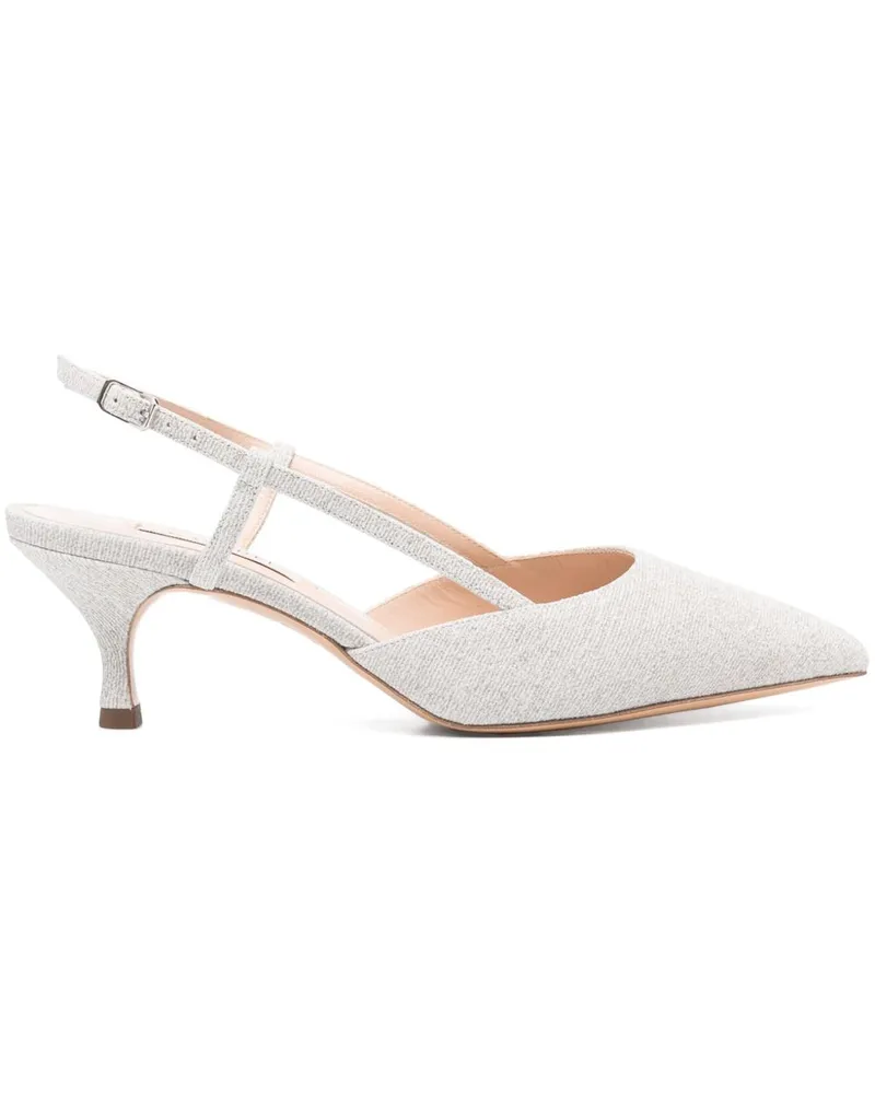 Casadei Julia Lederpumpen Silver