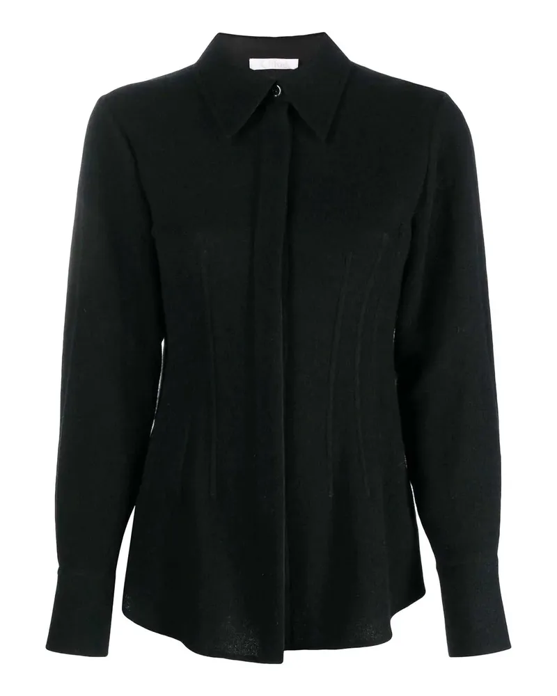 Chloé Strickshirt Blau