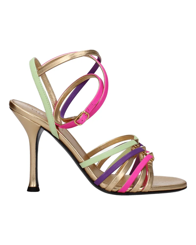 Valentino Garavani Damens Sandalen aus mehrfarbigem Leder -