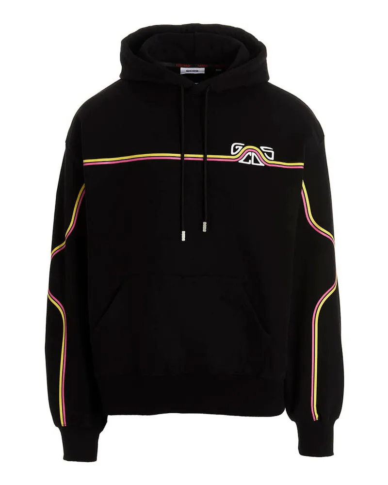 GCDS Weav Logo' Hoodie 'Hoodie Black
