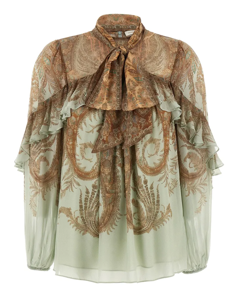 Zimmermann Memento Flutter' Bluse Multicolor