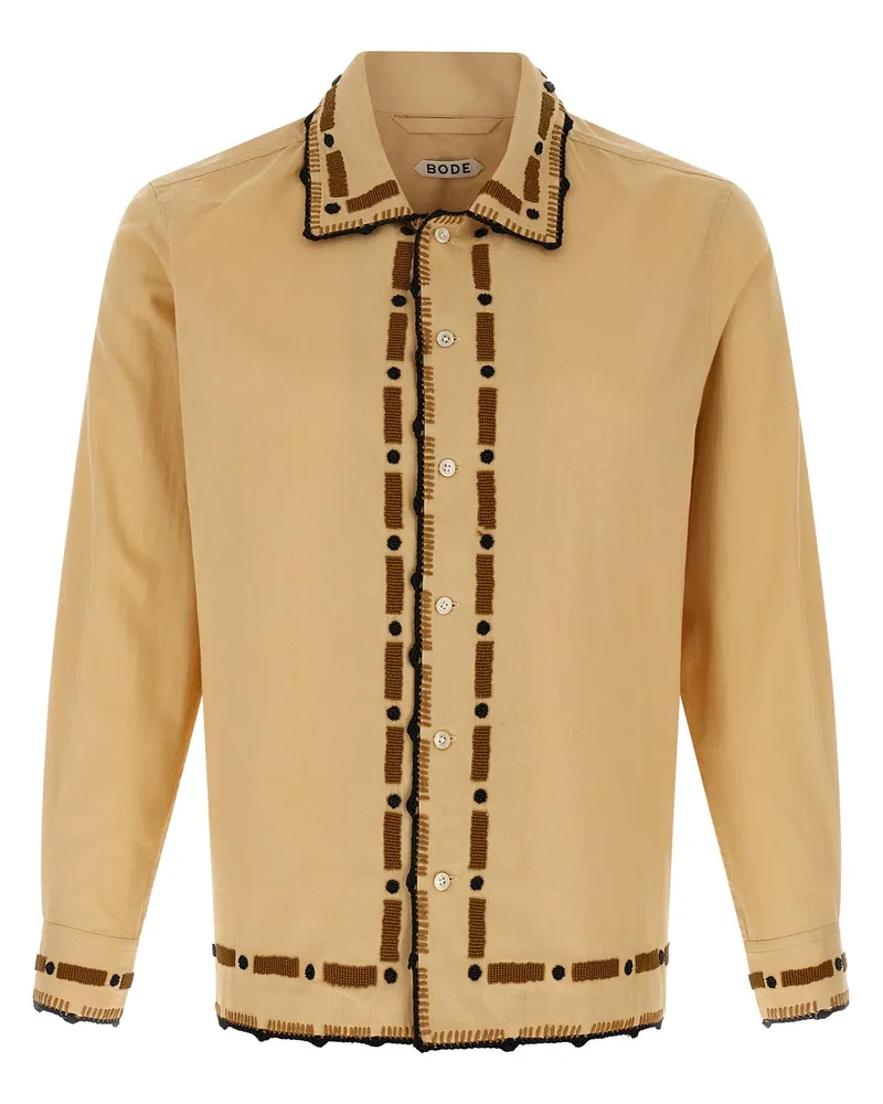 BODE Perlen Ryegrass' Hemd Beige