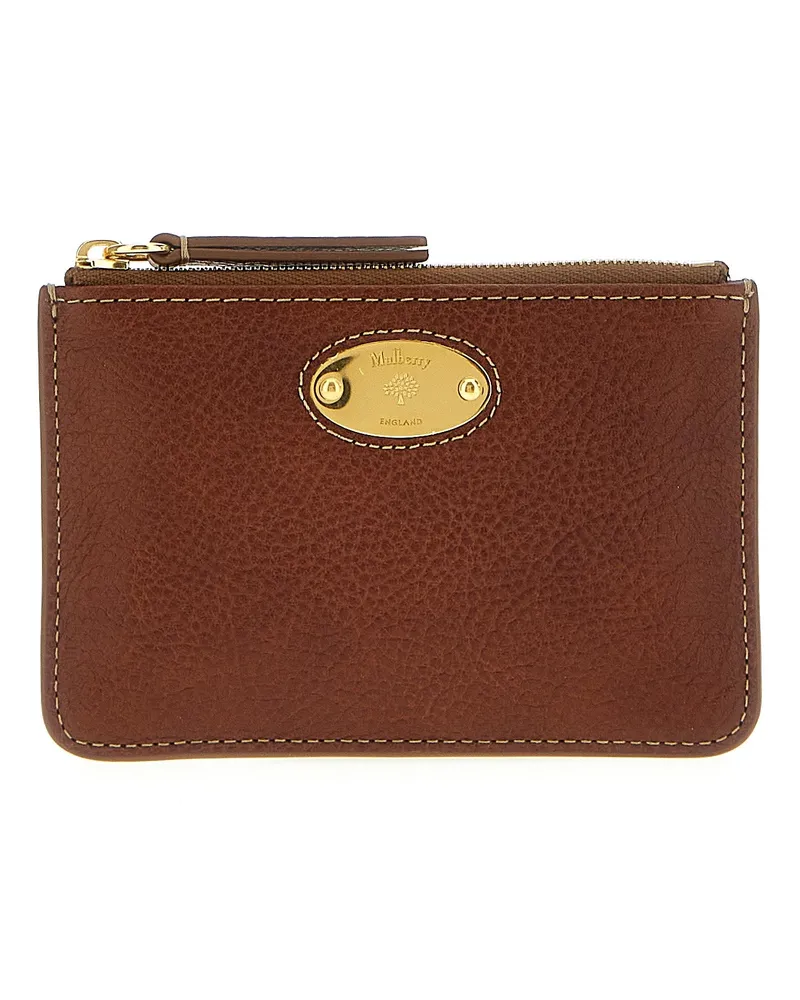 Mulberry Maulbeerplaque kleine Brieftasche Brown
