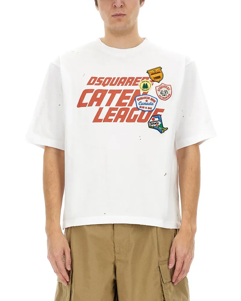 Dsquared2 T -Shirt mit Druck White