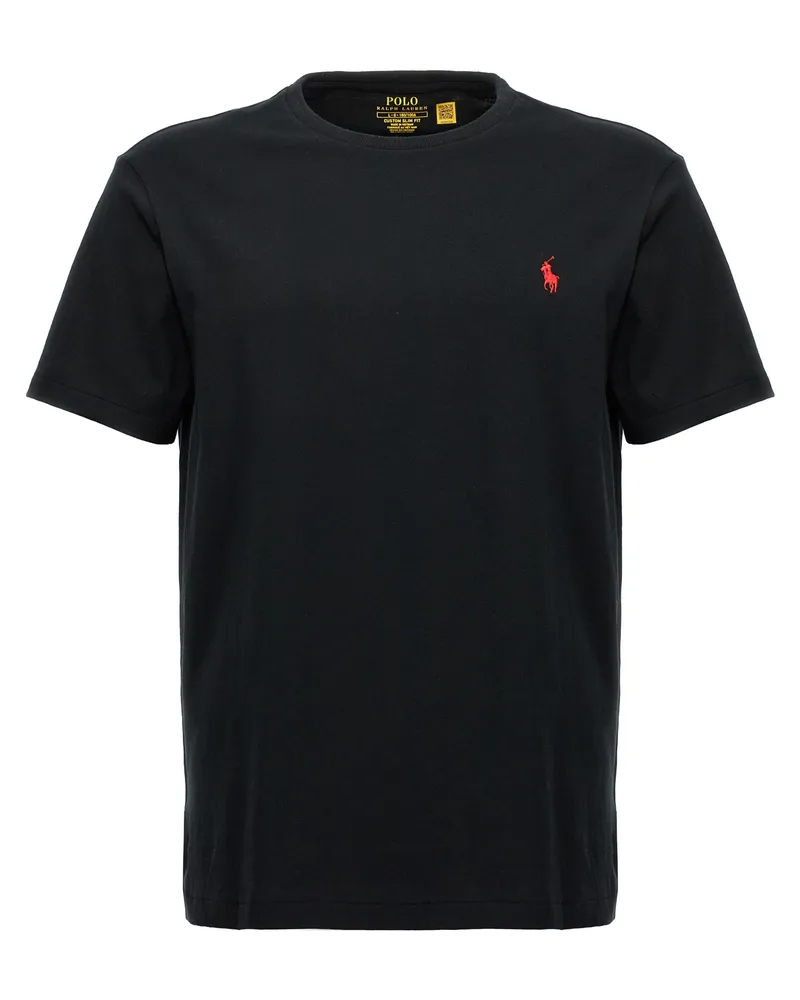 Ralph Lauren Logo T -Shirt Black