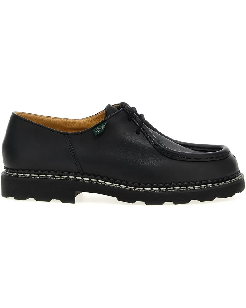 Paraboot Michael Leder Derby Schuhe Black