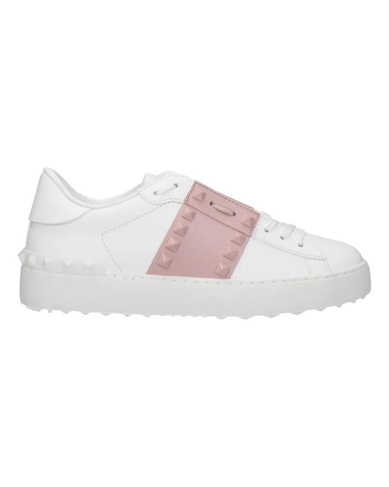Valentino Garavani Sneakers Frauen weißes Leder/Wasser bei Rosen -
