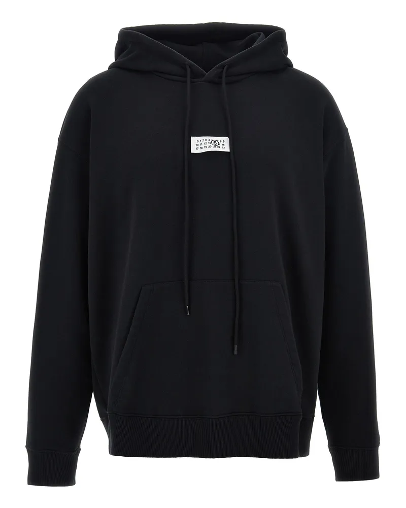 Maison Margiela numerischer Signature MM6' Hoodie Black