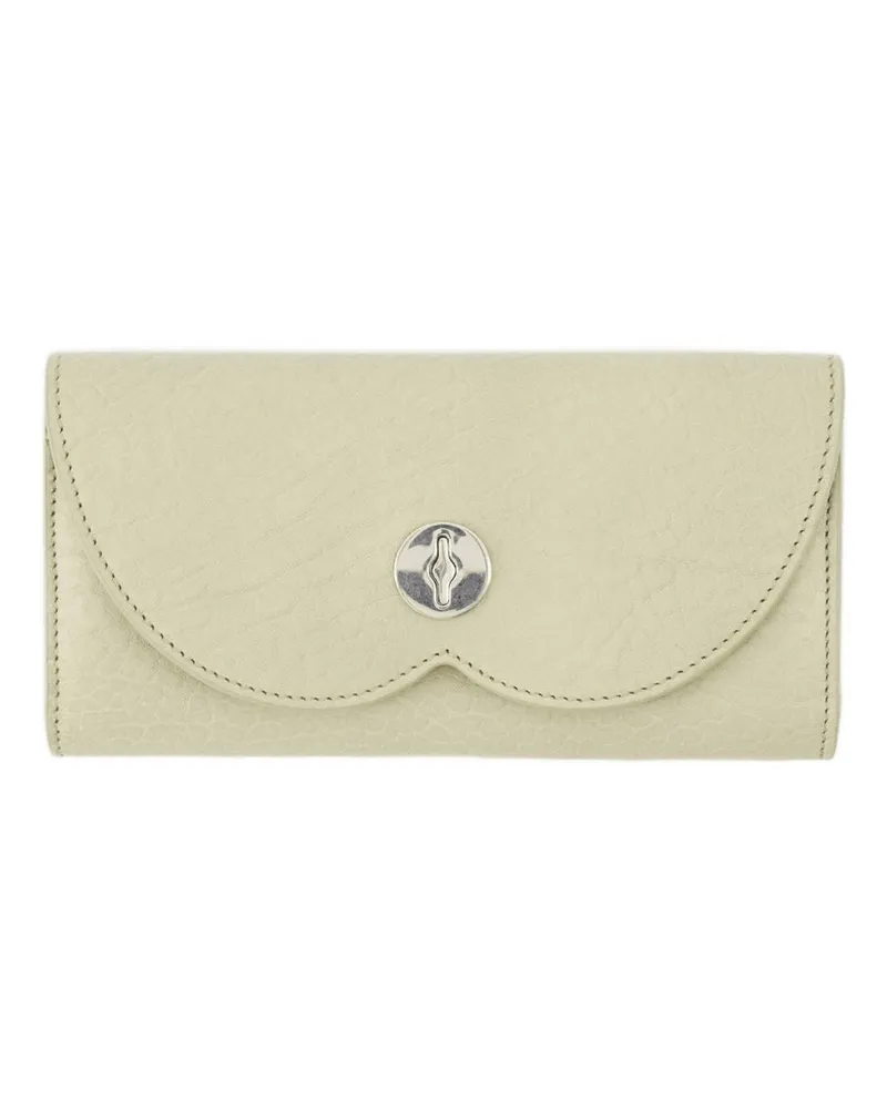 Burberry Schach langer Geldbörse  Leder Beige Beige