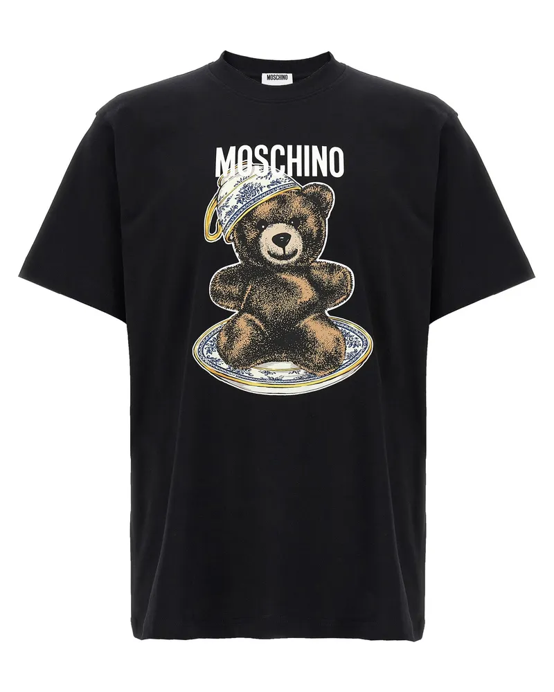 Moschino Teddy' Print T -Shirt Black