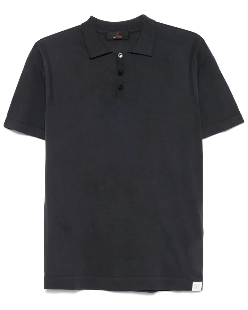 Peuterey Peutery -Baumwoll -Polo -Hemd Blue