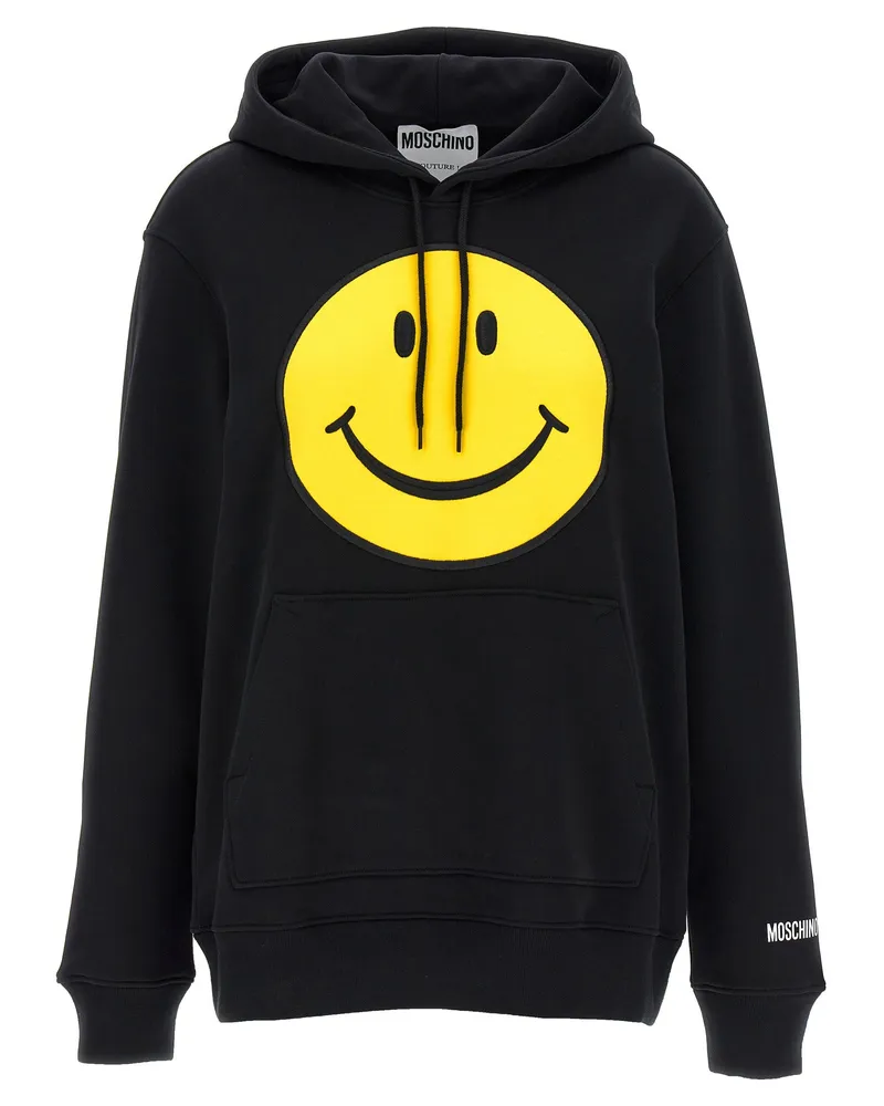 Moschino Smiley' Hoodie Black