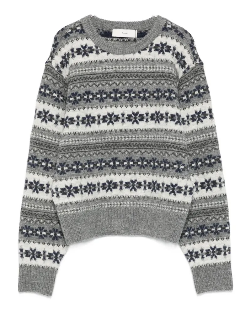 Dunst Woll Blend Crewneck -Jumper Grey