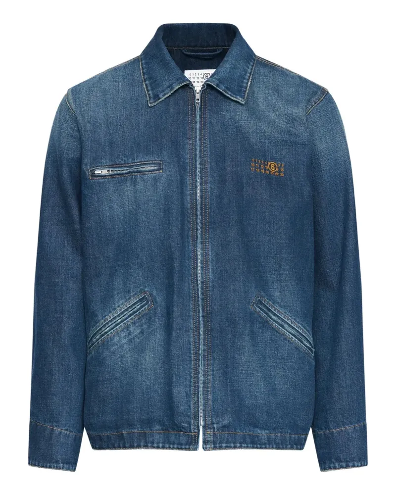 Maison Margiela Reißverschluss -Jeansjacke 964