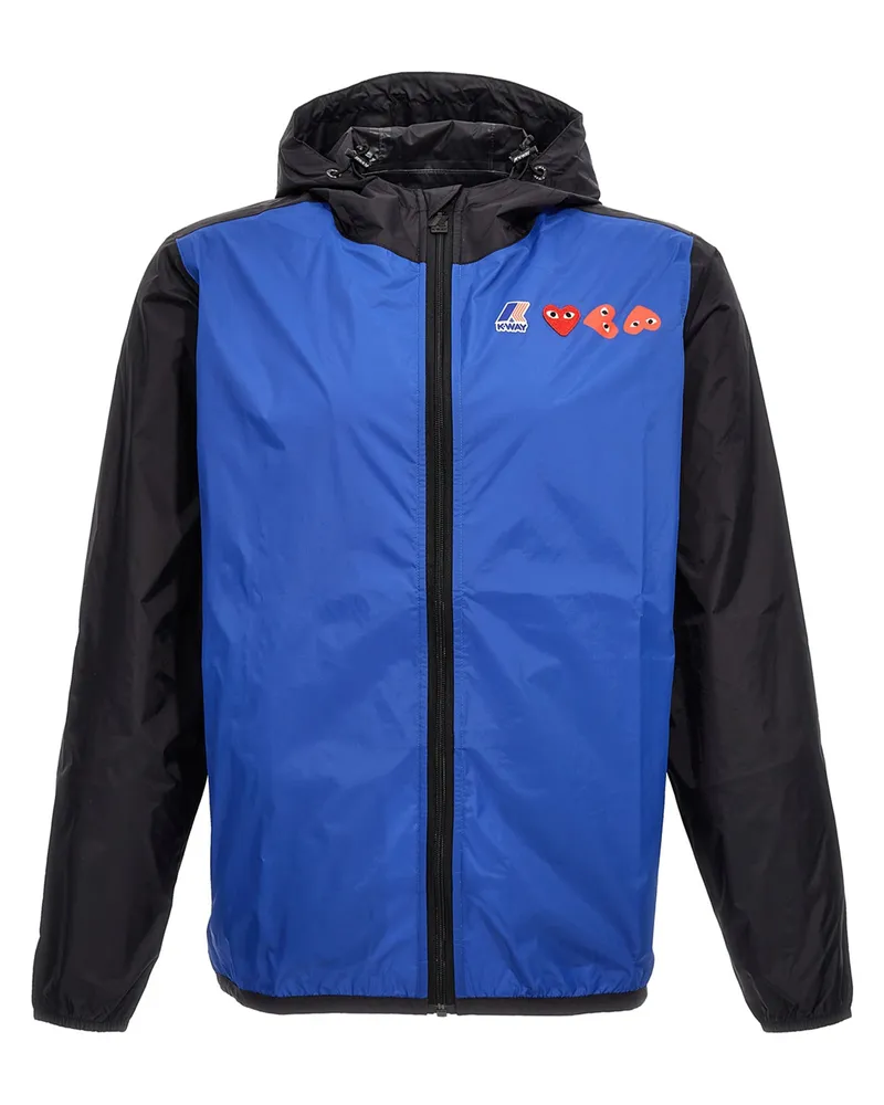 Comme des Garçons Comme des Garçons Spiele Comme des Garçons Spiele X K Way Jacke Blue