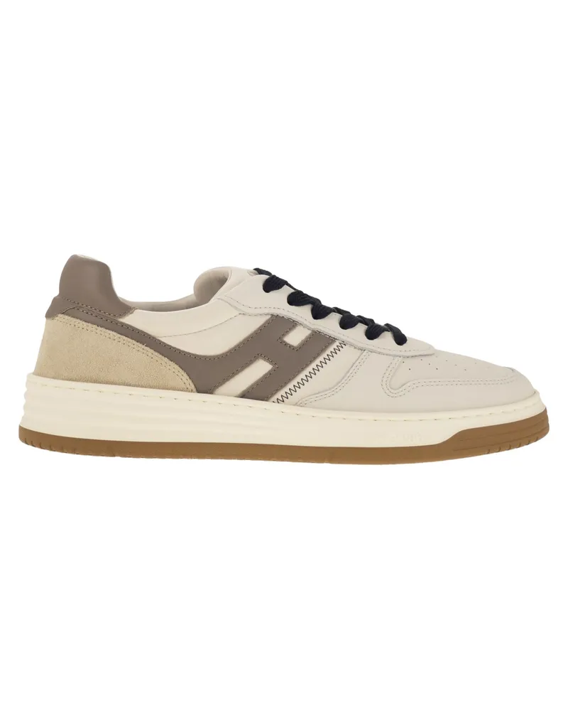Hogan H630 Leder Trainer mit H an der Seite Light