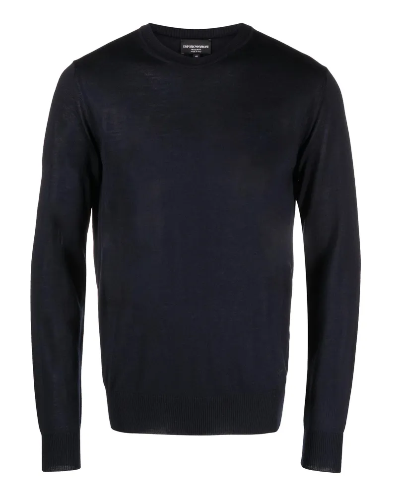 Emporio Armani Sweaters Blau Blue