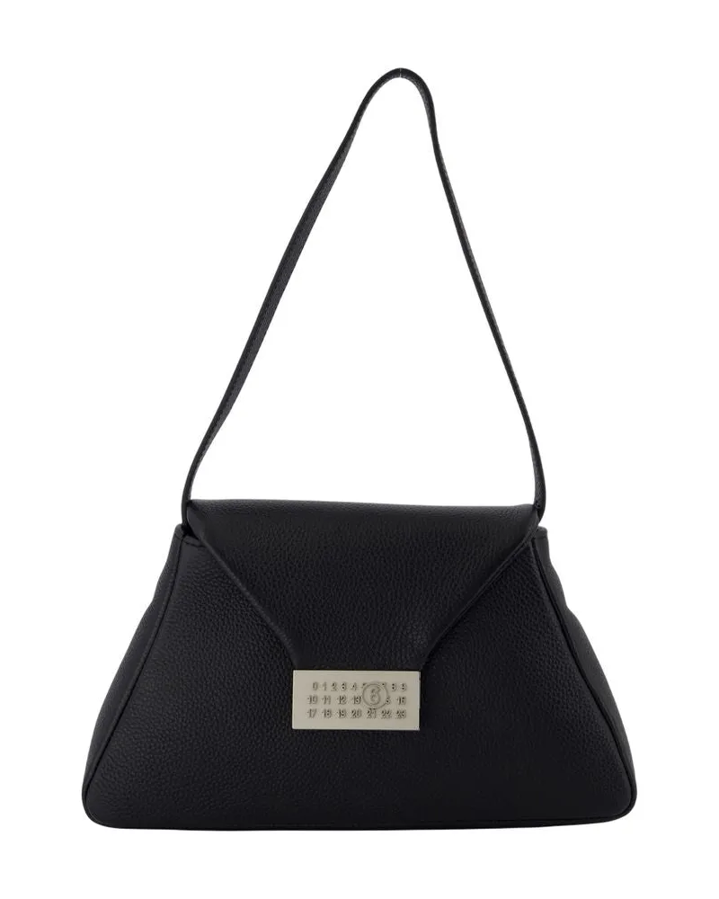 Maison Margiela Numericnew Beutel  Leder Schwarz Schwarz