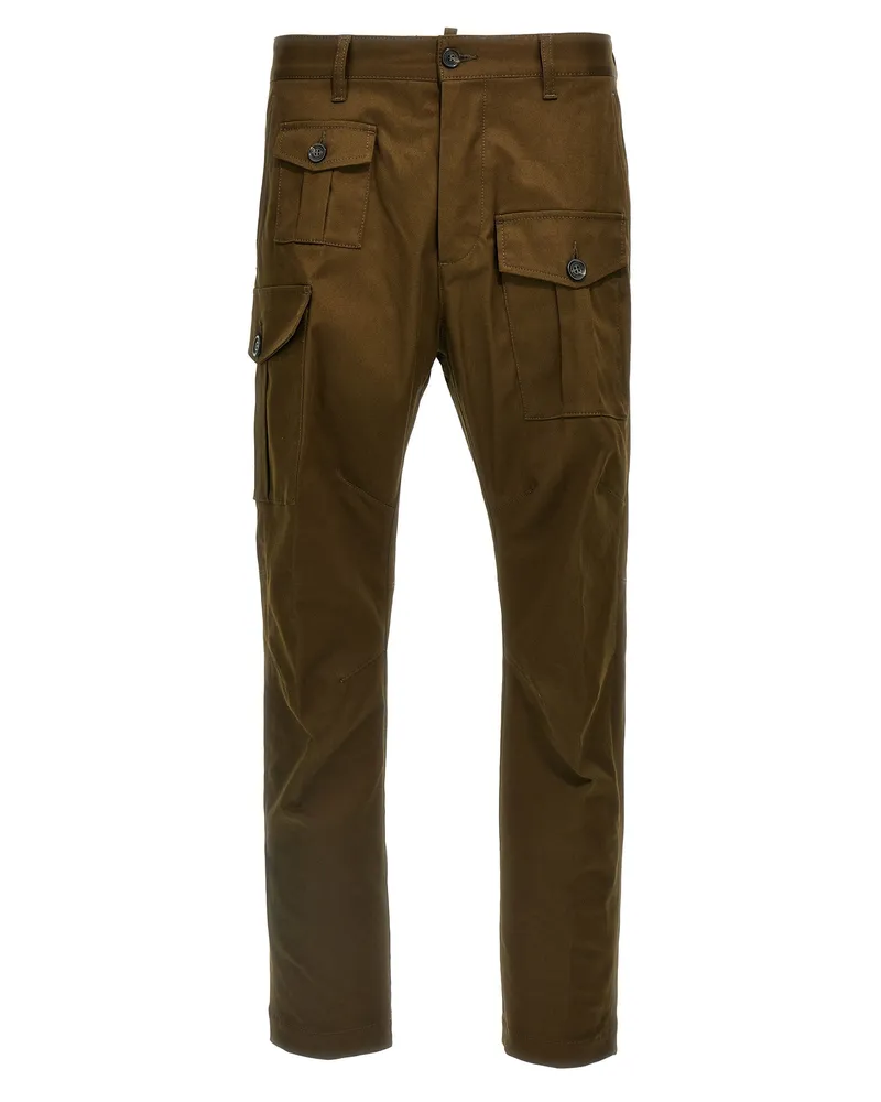 Dsquared2 sexy Cargo' Hosen Green