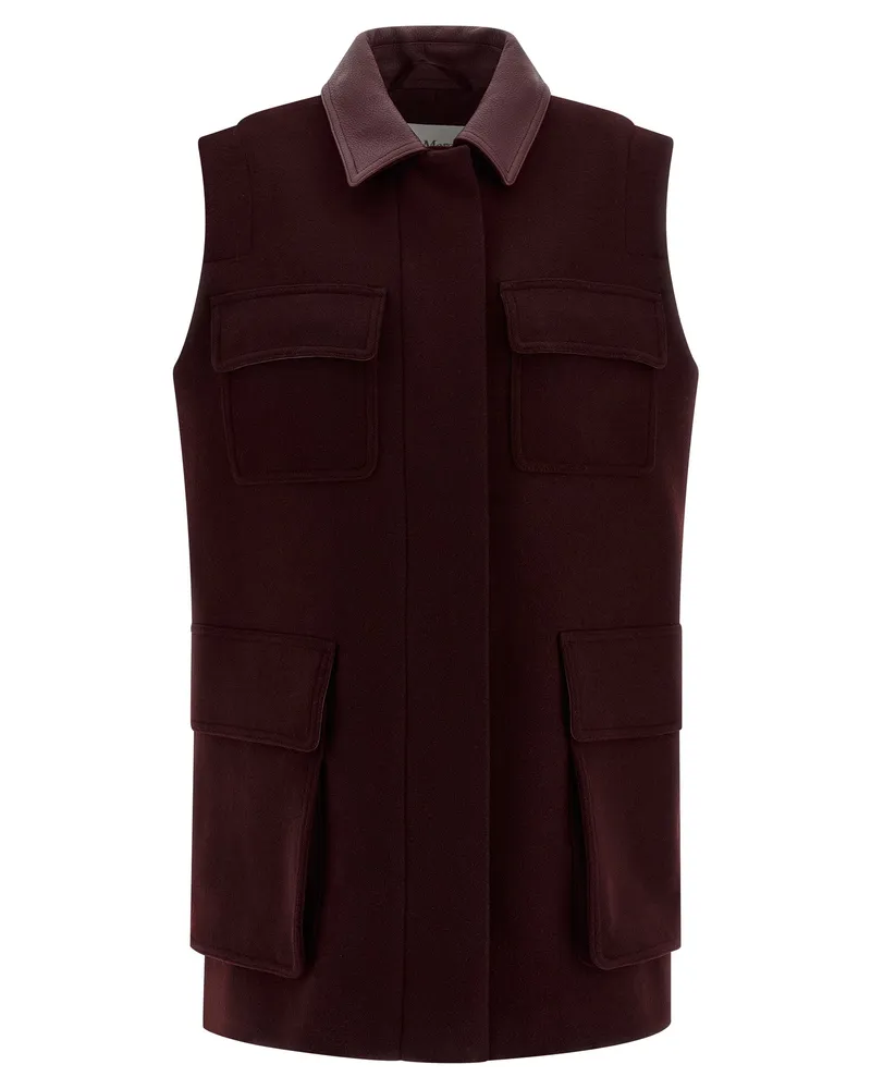 Max Mara Aeroso1234' Weste Bordeaux