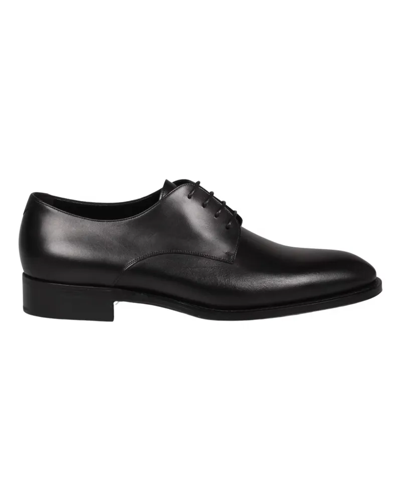 Saint Laurent Adrien Leder Derbys Black