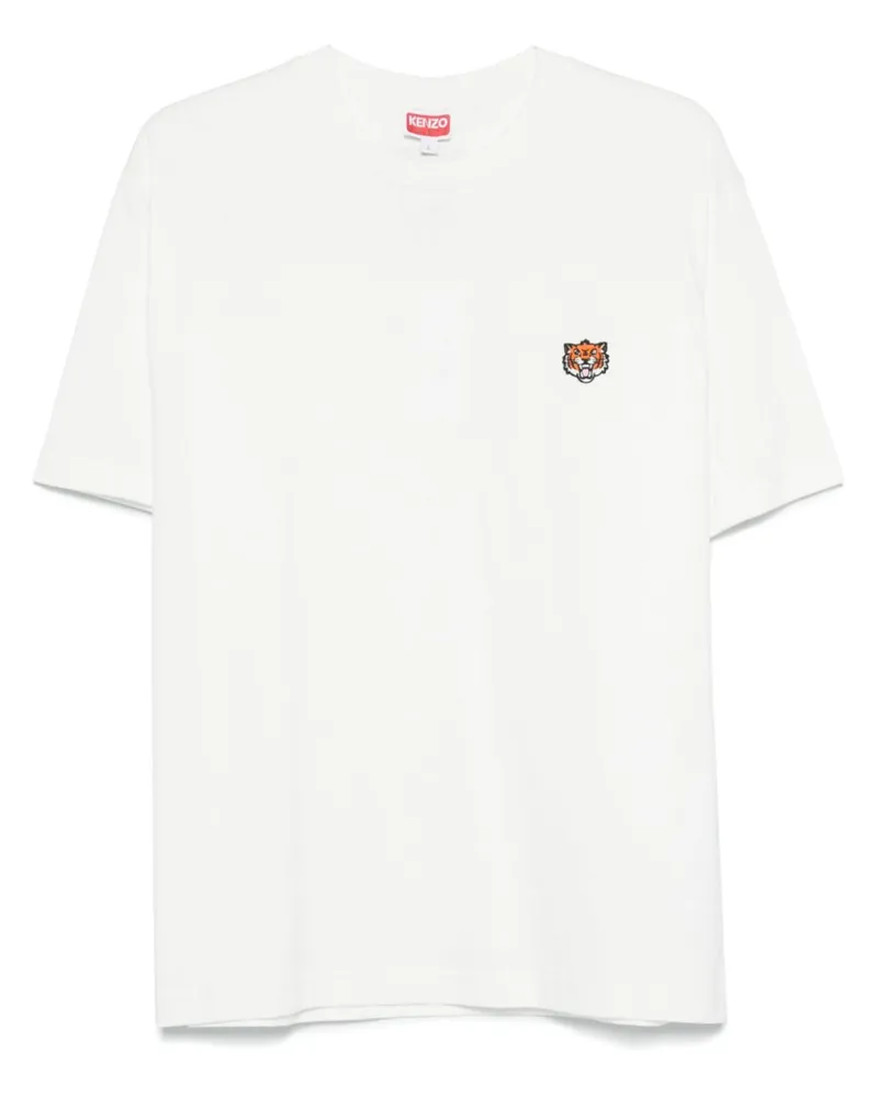 Kenzo Lucky Tiger" bestickte T -Shirt 99j
