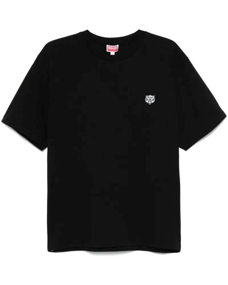 Kenzo Lucky Tiger" bestickte T -Shirt 99j