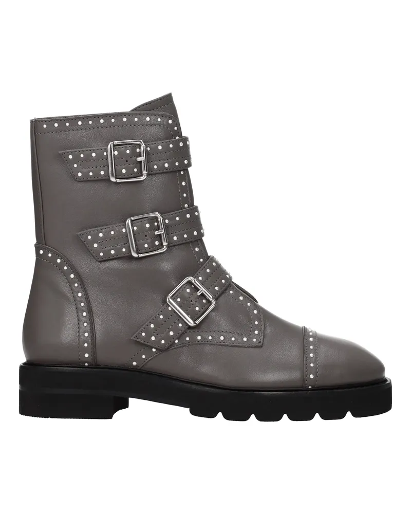 Stuart Weitzman Frauen 's Stiefel Jesse Leder grau -