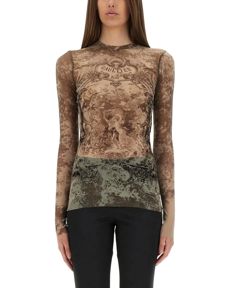 Jean Paul Gaultier Top "MÉdaillon Nude