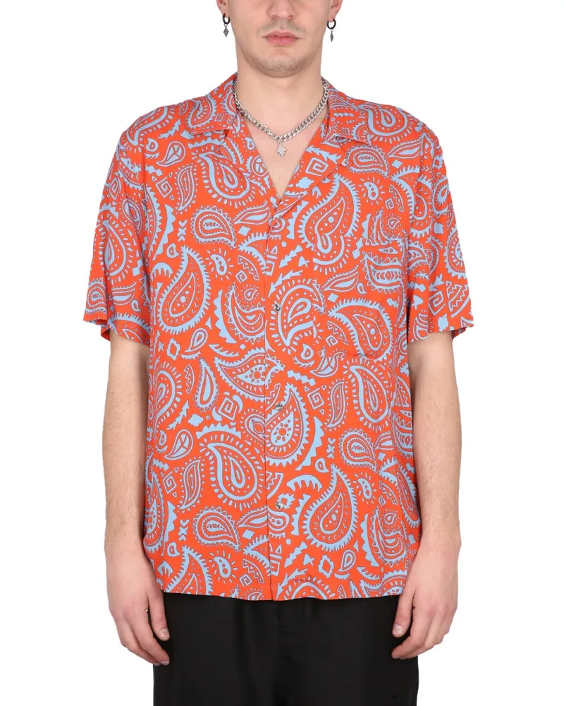 Marcelo Burlon | County of Milan Marcelo Burlon County von Mailand Paisley Hawaii Shirt Red