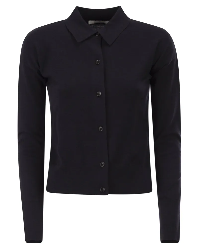 Max Mara Mxmmedeola Damen Woll-Cardigan Blue